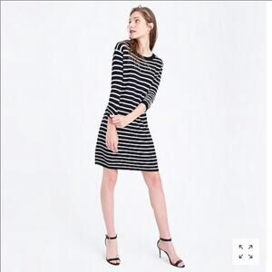 J.Crew Merino Wool Striped Sweater Dress